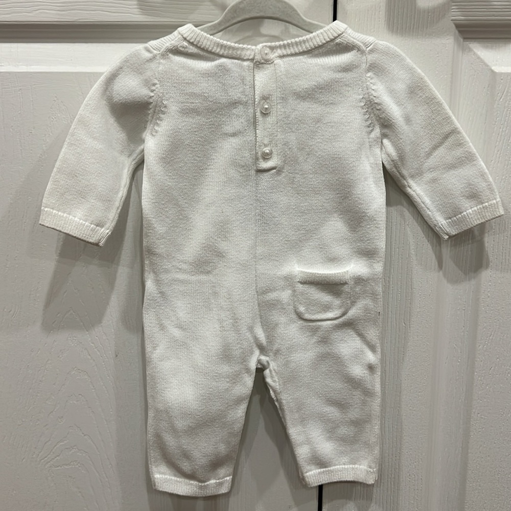 Janie and Jack Bunny Rabbit Sweater One Piece Baby Size 0-3 Months Easter Spring - Picture 6 of 10